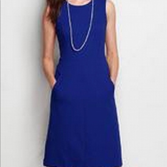 LANDS END Sleeveless Ponte Dress - Picture 12 of 13